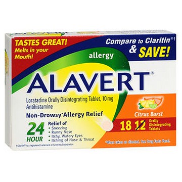 Alavert 24 Hour Orally Disintegrating Tablets Citrus Burst 18 tabs by Alavert