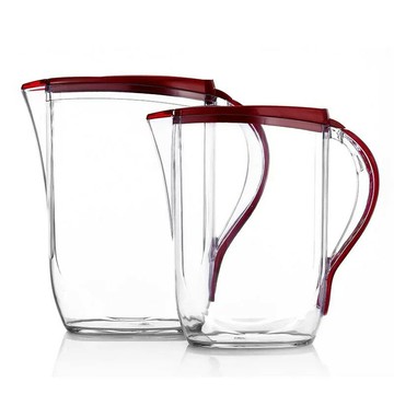 冷水壺 涼水壺 家用加厚耐高溫塑料大容量水壺涼開水茶壺茶杯水杯套裝冷水扎壺