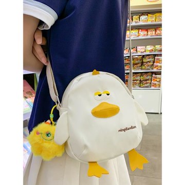 夏天可愛小雞包包女2025新款潮ins日系百搭單肩手機包少女斜挎包