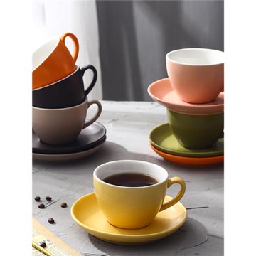 咖啡杯碟套裝拿鐵陶瓷意式濃縮廳個性花式文藝復古拉花網紅店北歐