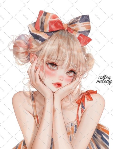 original sticker no.6272 人物貼紙 原創貼紙 人物貼紙 女孩貼紙 原創人物貼紙