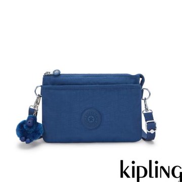 『千層包』Kipling 休閒藍單肩隨身斜背包-RIRI