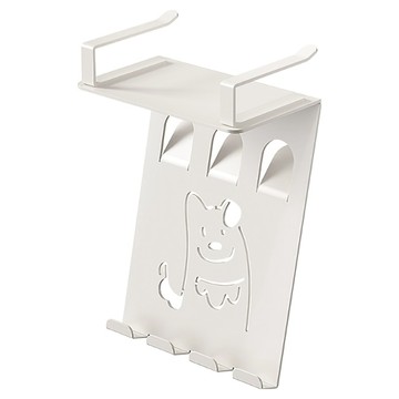 上手家居 懸掛廚房手機架/廚房掛鉤架/手機支架/櫥櫃下掛架/手機座/廚房掛架  白色  1個  22.5 x 7 x 13cm