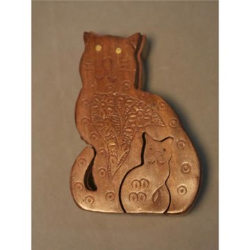 尼泊爾中式木制動物收納首飾機關盒益智趣味玩具孔明復古解密盒子