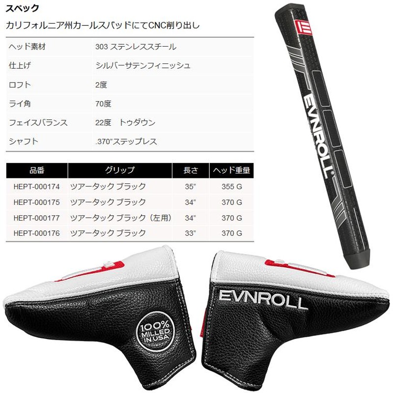 期間限定】 イーブンロール パター ER2 ミッドブレード EVNROLL 日本正規品 【sbn】 | LINEブランドカタログ