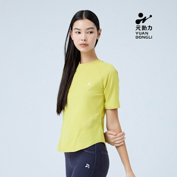 元動力 拉克蘭袖修身上衣(芥黃；S-L)