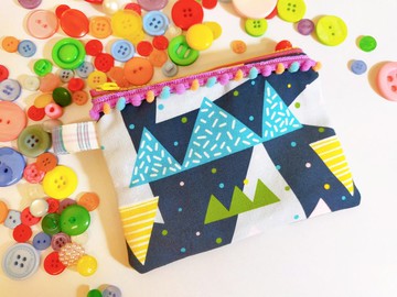 森林山丘手作零錢包票卡包小物包