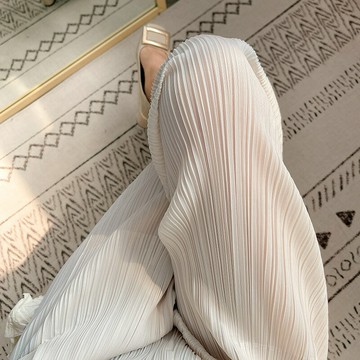 ??三宅熱賣褲子女哈倫褲夏季薄款涼涼褲高腰顯瘦神褲百搭九分休閑褲