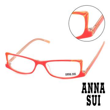 Anna Sui 日本安娜蘇 魔幻貓耳造型平光眼鏡(螢光粉) AS10305