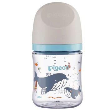 三代母乳 實感奶瓶  海洋世界 淺灰色  160ml  1個