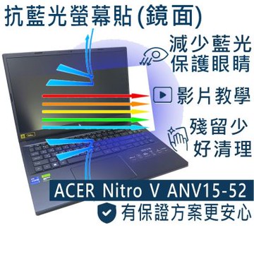 EZstick ACER Nitro V ANV15-52 系列適用 防藍光螢幕貼 DIY包膜