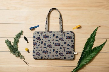 ntu-authentic 臺灣大學 NTU 15吋 防震筆電袋 - 鉛灰