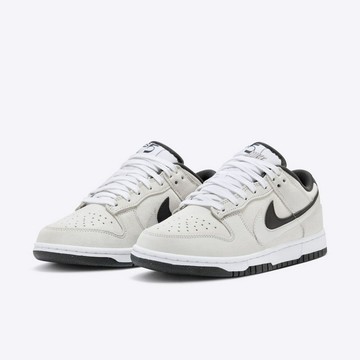 【NIKE】W NIKE DUNK LOW SE 女鞋 休閒鞋 灰白 黑 雙勾 麂皮-HV1800101
