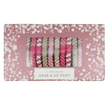 L. Erickson 彈力髮圈-Cotton Candy 粗款髮圈 分裝5入/盒裝15入 禮盒版 Holiday Box 不咬髮 名牌髮圈＊夏日微風＊