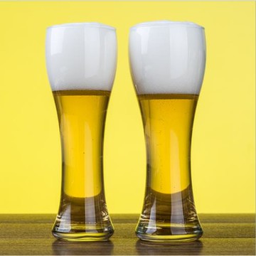 泰國Ocean皇室玻璃杯酒店專用蜂腰收身啤酒杯475-545ml飲料果汁杯