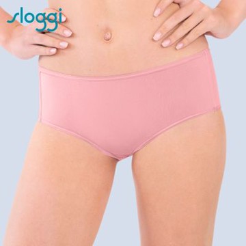 sloggi-EVERYDAY有機過生活系列高腰三角褲五件包 自然輕鬆色系