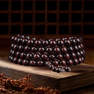 限時下殺 免運 可開立發票 台灣公司 佛珠男女2.0禮108顆正宗老料手鏈文玩小葉紫檀印度手串送念珠金星