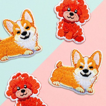 【刺繡布貼】動物系列_萌寵犬 (二款)