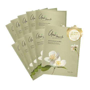 【Unitouch優莉緹】茉莉精油透亮水嫩面膜×10 (花園系列)