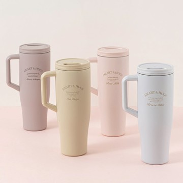 不鏽鋼隨行手把杯1500ML 杏仁膚
