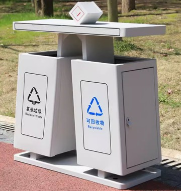 城市街道物業小區景區戶外分類垃圾桶 商用酒店不銹鋼環衛果皮箱