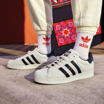 ADIDAS SUPERSTAR 男女 休閒鞋 白