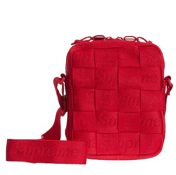 SUPREME WOVEN SOULDER BAG RED