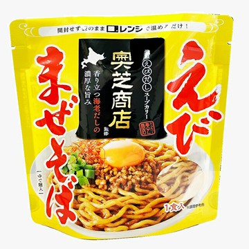 【日本北海道直送】奧芝商店監修鮮蝦乾拌麵/免調理超方便包裝