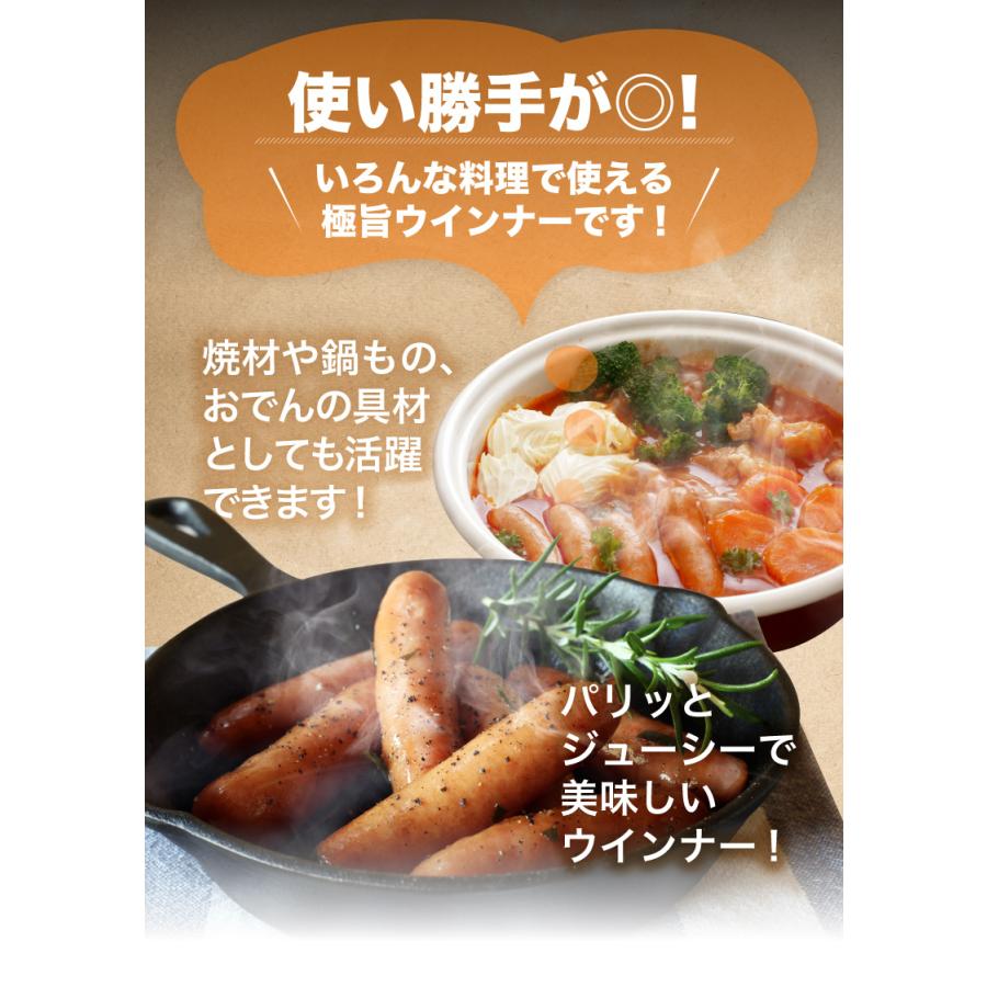 ウインナー 業務用 九州産あらびきポークソーセージ(ロングウインナー) 2袋(約2kg) 国産 豚肉 業務用 大容量 鍋 おでん 冷凍 クール 送料無料