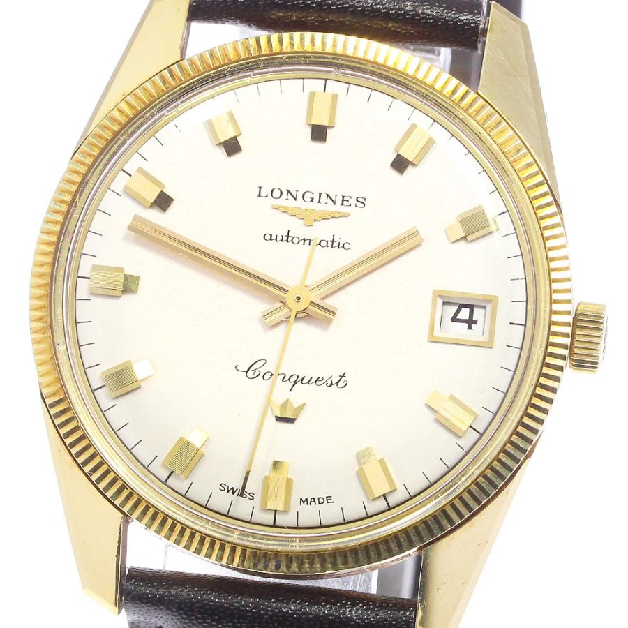 ロンジン LONGINES 8062 コンクエスト K18YG Cal.501 自動巻き メンズ ...