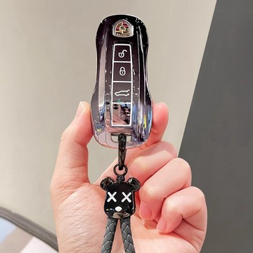 ✨PORSCHE Cayenne Panamera 911 保時捷 tpu 漸變鑰匙套 鑰匙皮套 鑰匙殼 鑰匙包