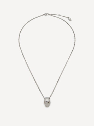 Alexander McQueen Palladium Skull Necklace
