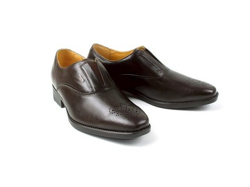 MIT【無鞋帶牛津輕量紳仕皮鞋-深咖】牛津鞋 正裝皮鞋 百搭基本款