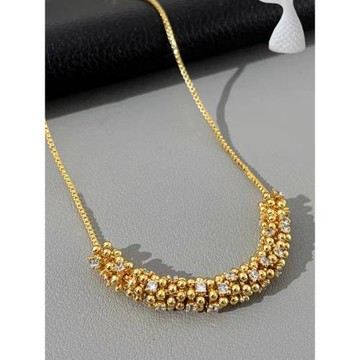 BV風 輕奢微鑲鉆 金屬簡約百搭鎖骨鏈 高級感氣質時尚項鏈女首飾