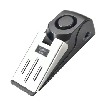 上手家居 新版智能三段防盜安全門擋警報器  120dB警報  黑色  13.5x4.3x3.5cm  1個