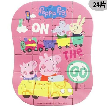 粉紅豬小妹拼圖 30片 24片拼圖盒 PG035F 鐵盒拼圖 /一盒入(促160) Peppa Pig 佩佩豬拼圖 小豬佩奇 喬治 幼兒卡通拼圖 京甫正版授權