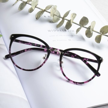 [TR90]我的自信無畏半框可配鏡平光眼鏡【GTR31158】-粉琥珀