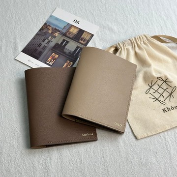 義大利山羊皮拼色護照套 旅行護照夾