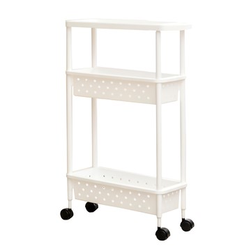 Bonohouse 三層附輪置物架  白色  1個