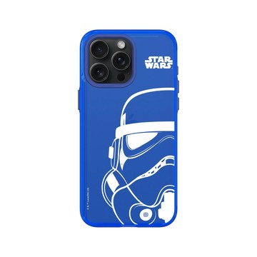 iPhone 15 Pro Max Clear 激光藍 - 迪士尼-星際大戰 Star Wars - 星際大戰 – 風暴兵白線條