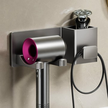 有顧浴室吹風機架 免打孔衛生間置物架墻上架子吹風架壁掛收納架廚房收納架 置物架