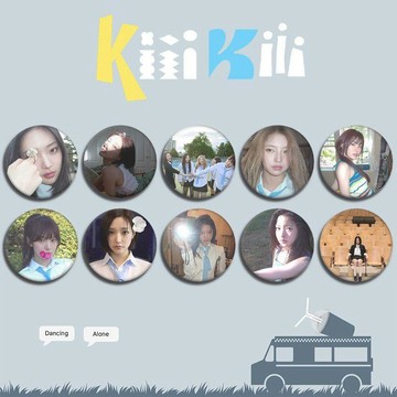 ✨臺灣出貨✨kiiikiii《DANCING ALONE》預告照徽章 鏡子鑰匙扣掛件 吧唧 周邊