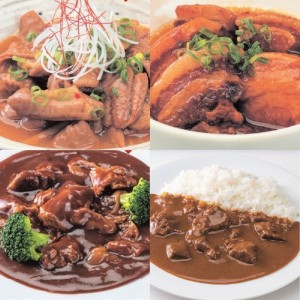 秋田県産お肉の総菜 4種 セット 惣菜 秋田県産 カレー シチュー こまち食品 ポスト投函便