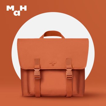 MAH新款雙肩包女ins風學生書包橫版休閑旅行小眾背包日系劍橋包男