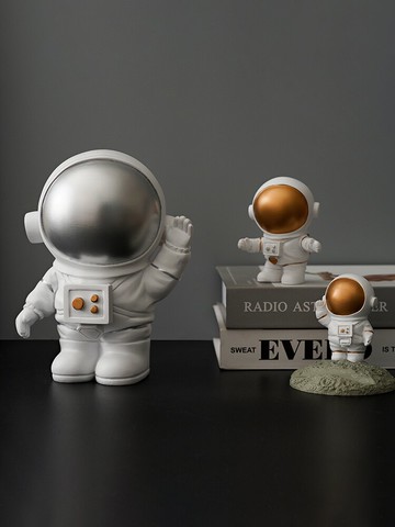 ins風創意宇航員小擺件辦公桌裝飾品北歐迷你太空人可愛桌面擺設