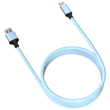YORI CAR 優里 磁吸編織充電線 USB-Type-C  1m  1個  藍色