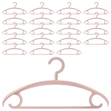 iRoom 360度可旋轉加粗特厚款寬肩無痕衣架  20個  公主粉