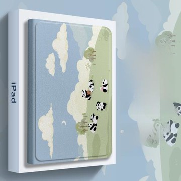 蘋果iPad可愛熊貓全面屏保護套