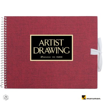 Maruman 藝術家F0素描本 三入 - 紅 /藍