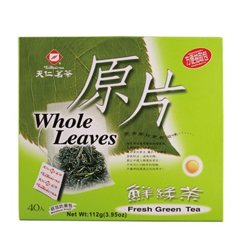 天仁鮮綠茶原片袋茶/防潮包/2.8gx40入/盒